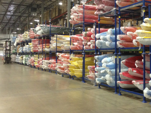 Warehouse Shelving with Kayaks 2